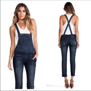 Free People Skinny Overalls Sz 26